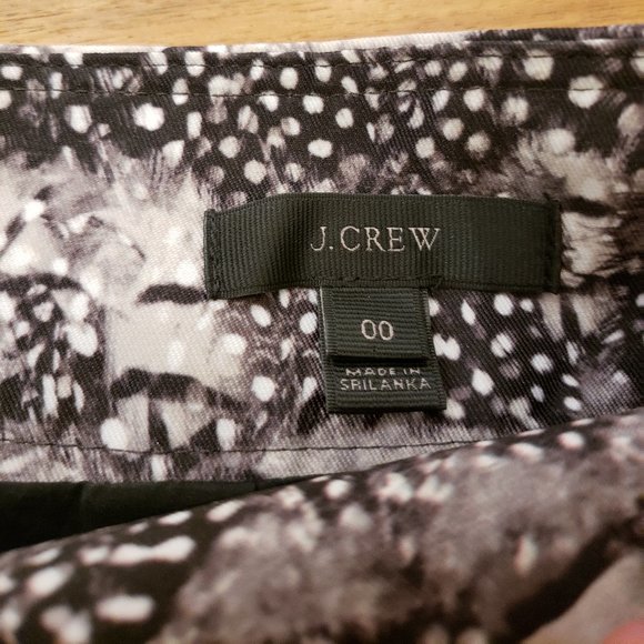 J. Crew Women's Black/Gray Zip Mini Skirt - Picture 3 of 4